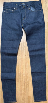 YVES SAINT LAURENT YSL LUXERY D 01 W/SK Raw Denim Jeans size W 30/L 35 Neu BNWT