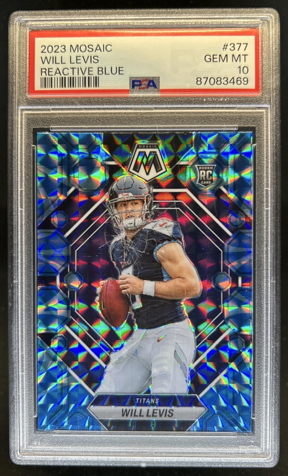 Will Levis Panini Mosaic #377 Reactive Blue