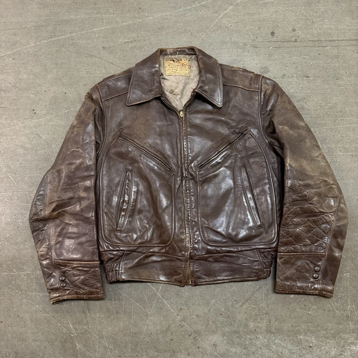 Leather Regular Size XS Vintage Outerwear Coats & Jackets for Men