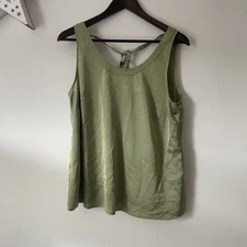 Marks And Spencer’s Women’s Tie Back Sleeveless Blouse Green Size 14 BNWT