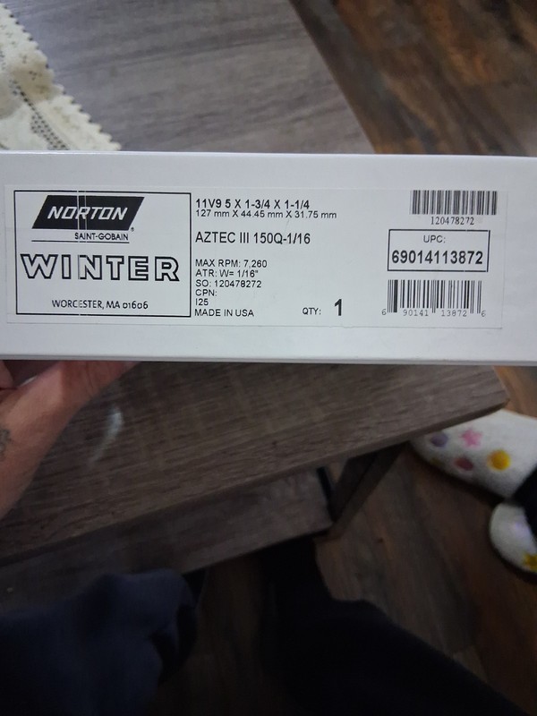 Norton Winter diamond grinding wheel NEW SEALED IN BOX
