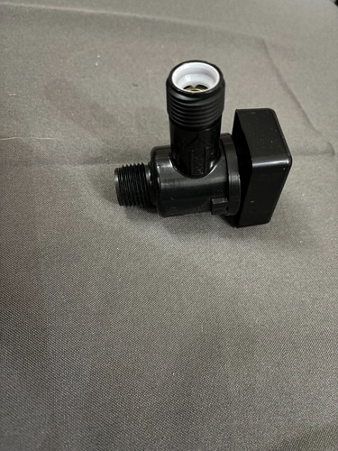 Black Plastic Inline Shutoff Valve/ Faucet Inline Connector