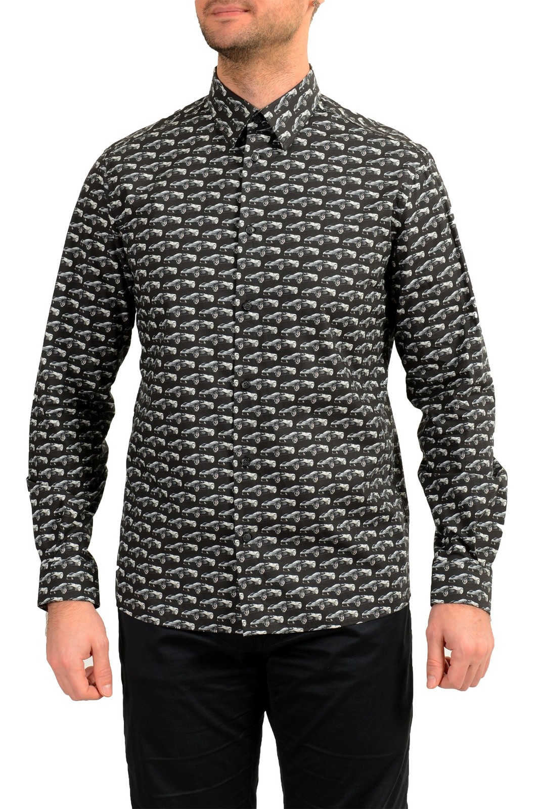 Мужская хлопковая рубашка с длинным рукавом Pittoriale от Scuderia Ferrari US 2XL IT 56 23490₽