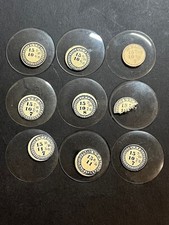 LOT OF 9 GLASS POCKET WATCH CRYSTALS SIZE 15 REPLACEMENT PARTS