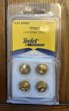TeeJet TP8003 Flat Spray Tips 80° Brass – 4 Pack – New Sealed