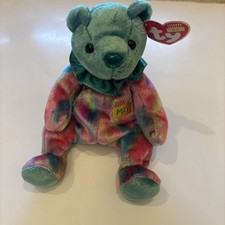 Ty Beanie Baby - MAY the Birthday Bear 7.5" NEW Plush Stuffed Animal Toy