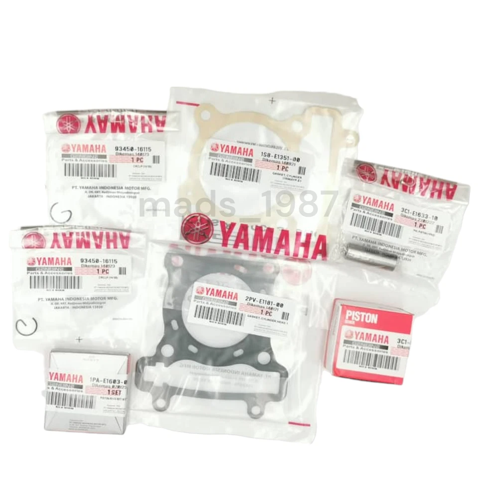 Kit pistone cilindro Big Bore per Yamaha YZF R125 WR125 TE125 4 tempi 150cc... - Immagine 3 di 4