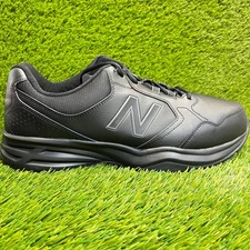 New Balance 411 V1 Mens Size 14 4E Triple Black Walking Training Shoes Sneakers