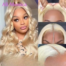 13x4 13x6 360 Lace Frontal Wig 613 Blonde Body Wave 5X5 Glueless Human Hair Wig