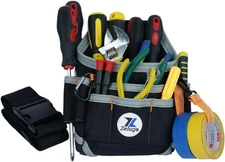 20-248 Multiple Pockets Heavy Duty Technician and Electrician Waist Tool Bag, Bl