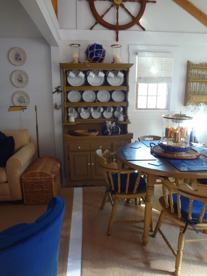 APARADOR DE MADERA DE PINO ETHAN ALLEN ARMARIO DE PORCELANA FREGADERO SECO TOCADOR DE MESA Foto 3 de 4