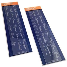 Claritystamp Groovi Parchment Border Plates Calendar and Relatives, GRO40028+29