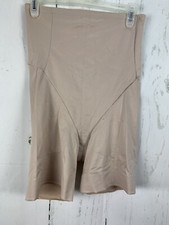 UNDERSCORE 2X Beige Hi Waist Firm Shaper mid-thigh Shorts