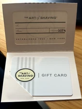 $268.92 - The Art of Shaving gift card
