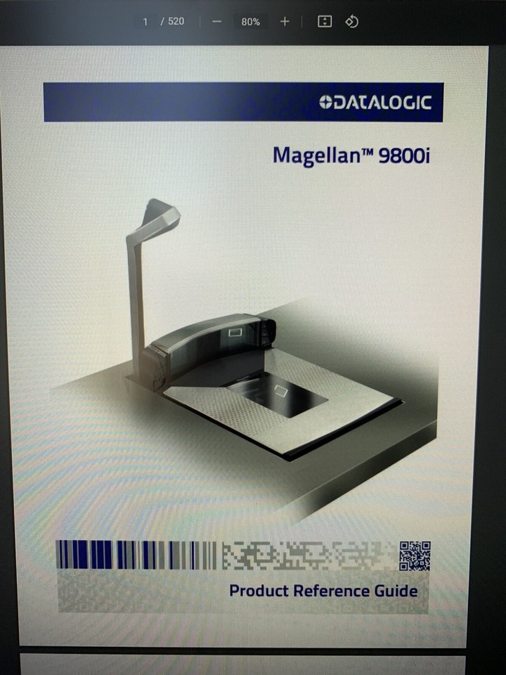 Magellan 9800i (9806) Grocery Scanner Scale + Top Down Reader + Cable ...