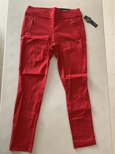 Apt 9 Red Skinny Mid Rise Pants - Size 12 - New