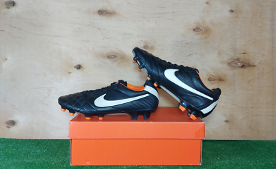 Nike Tiempo Legend IV FG 454316 018 Black boots Cleats mens