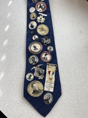 MUSEUM ARTIFACTS Neck Tie ~ President Campaign ~ All Silk ~ Handmade ~ USA