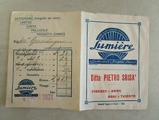 LUMIERE  PIETRO SBISA' - PORTAFOTO E NEGATIVI DEL 1931 COME DA FOTO