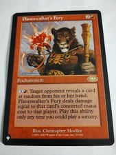 MTG Magic The Gathering The List - Planeshift Planeswalker's Fury Rare ex con