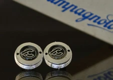 Cinelli black crankset dust caps fit Campagnolo record shimano ofmega gipiemme
