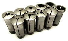 10 ASSORTED HARDINGE 5C ROUND COLLETS