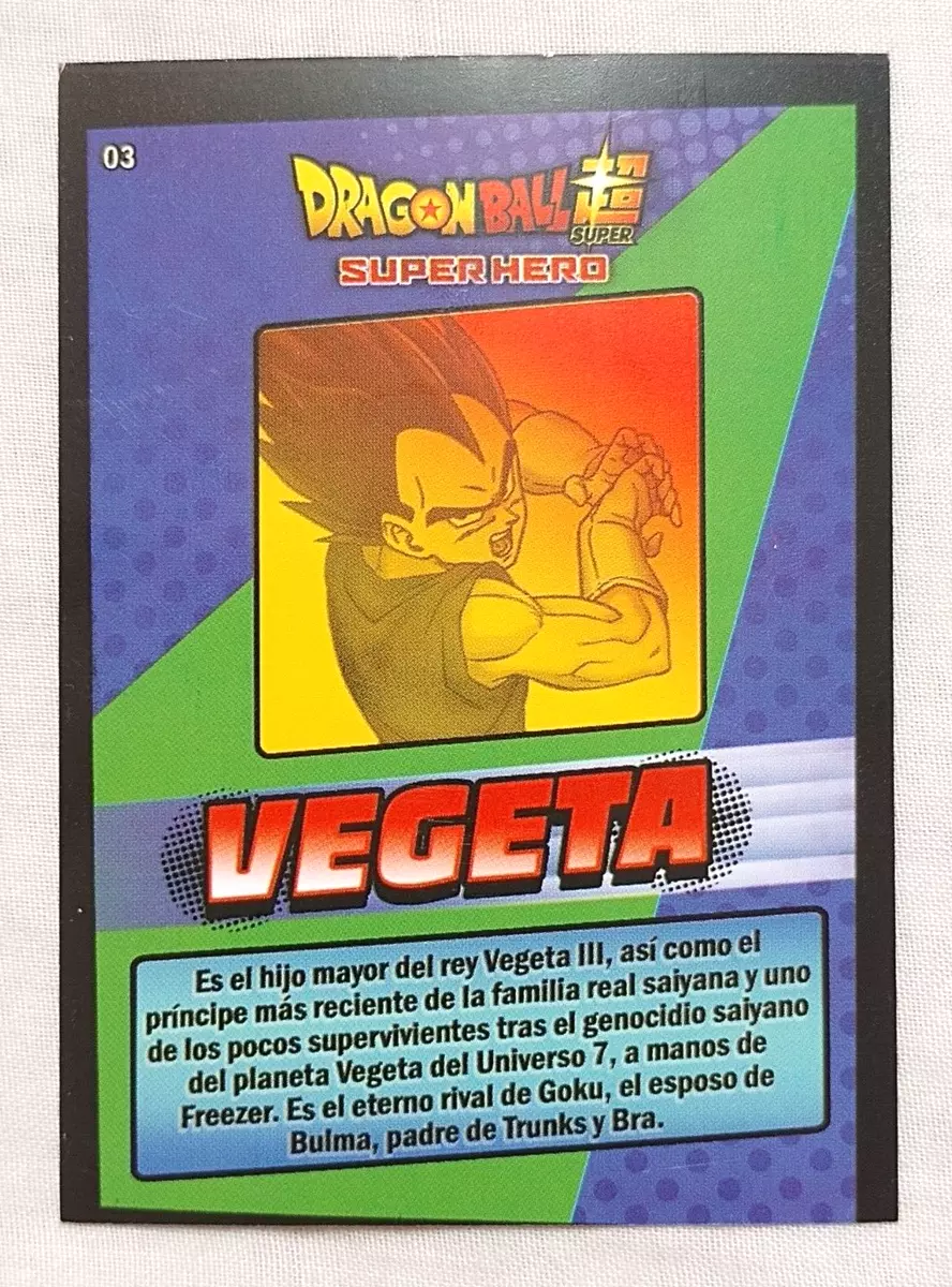 2022 DRAGON BALL SUPER: SUPER HERO #03 VEGETA BANDAI PERU Trading Cards TCG