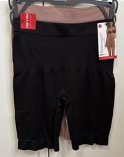 Skinnygirl Shaping Seamless Slip Shorts 2 pair SG7446 TUMMY  THIGH SLIMMER SM