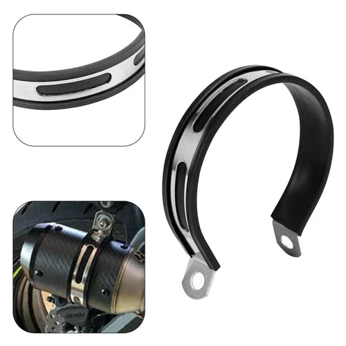 10cm Motorrad Auspuff Schalldämpfer Halterung Halter Schelle Gurt Halterung-Bracket - Bild 4 von 12