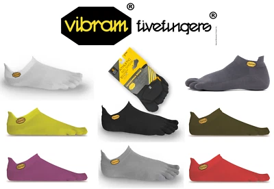 Vibram Five Fingers 5 Toe Athletic No Show Unisex Outdoor Comfort Sports Socks