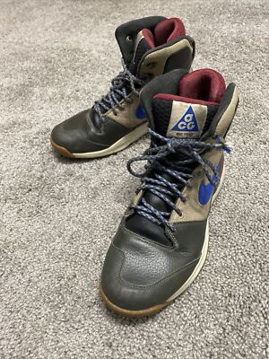 Nike ACG Stasis 616192-201 Multicolored Hiking Shoes Lace Up Mid Top Mens Size 6