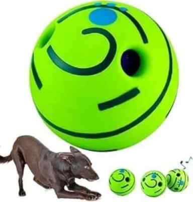 Giggle Ball für Hunde, Interaktiver Hundespielzeug Ball Hund Quietschball mit lustigem Sound