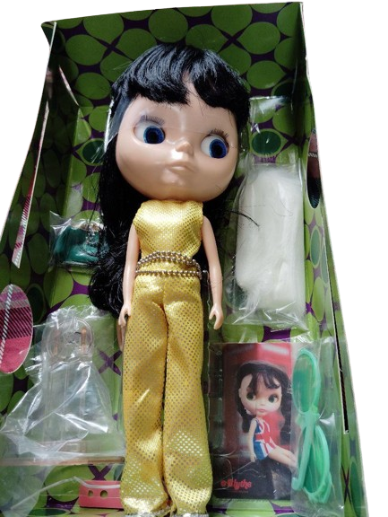 BL-4 オールゴールドインワン ネオブライス Blythe Takara Neo Blythe doll All Gold in One BL-4 2001 Plush w/BOX