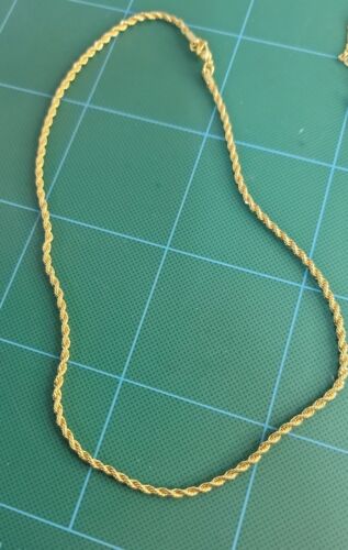 Cross Pendant Necklace 18K Gold Unisex With extra Chain - Picture 4 of 4