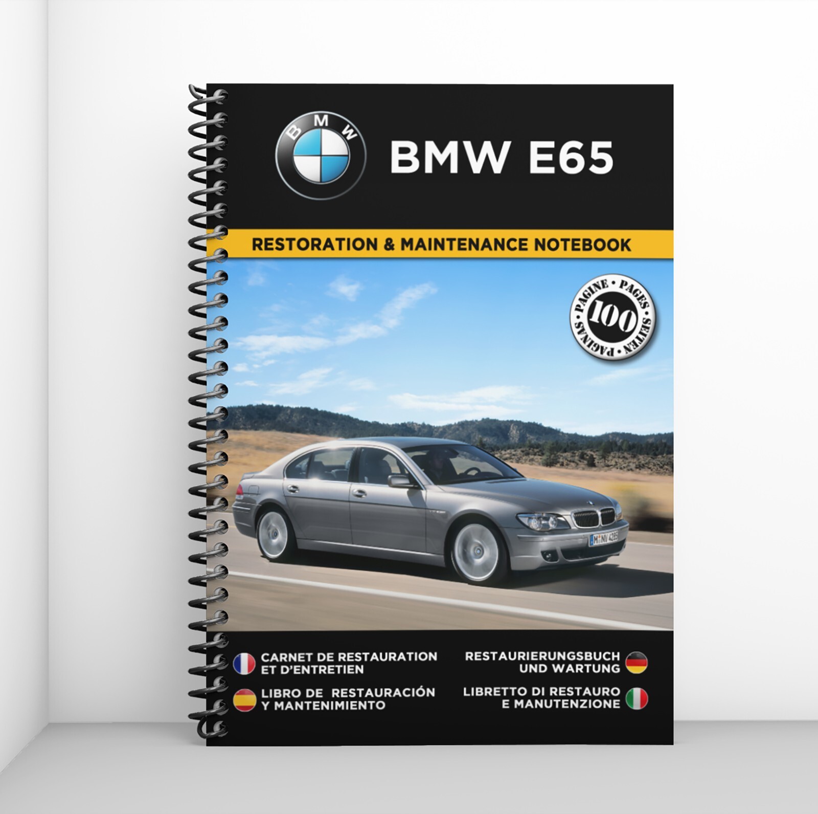 BMW E65 carnet de restauration livre entretien mécanique pour youngtimer allemande