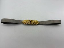 Rare ALEXIS KIRK VTG Gold Buckle Tan Belt 1980s