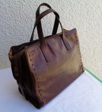 :::Sac à main  en cuir THE  BRIDGE TBEG authentique  réf: (037708) & vintage Bag