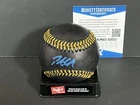 Pete Crow Armstrong Chicago Cubs Auto Signed MLB Black Baseball Beckett COA
