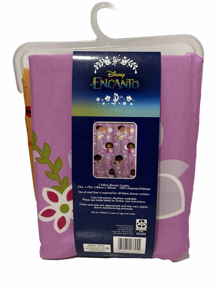 "Cortina de ducha giratoria Disney Encanto 72"" X 72", nueva" Foto 3 de 4