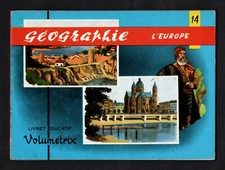 Geograhy Of Europe French 48 Uncut Cards Set 1963 In Orig Folder Landmarks 