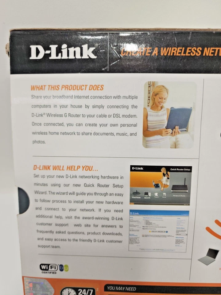 D-Link Wireless G Router 54 Mbps 4-Port 10/100 WBR-1310 - Image 4 of 4