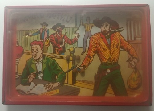 ☆VINTAGE☆ BANK ROBBERY POCKET GAME TOY MFD. BY A&A AMERICAN METAL TOY CO. - 第 8/10 張圖片