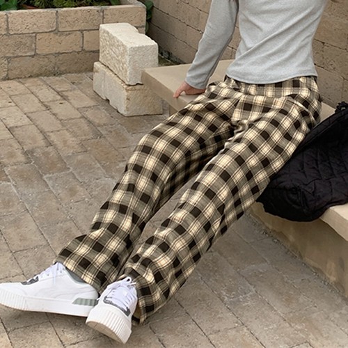 Ladies Thick Plaid Pants Winter Thermal Fleece Lined Stretch Leggings Pants - Picture 18 of 33