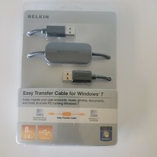 Belkin Easy Transfer Cable For Windows 7 New In Box, Sealed 8 ft 2.4 m USB 2.0