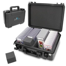 CASEMATIX Graded Card Case Storage Box Holds 120+ BGS PSA Slabs Waterproof