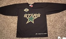Vintage Pro Player NHL Hockey Jersey Dallas Stars Black/Green/Gold Mens Size XL