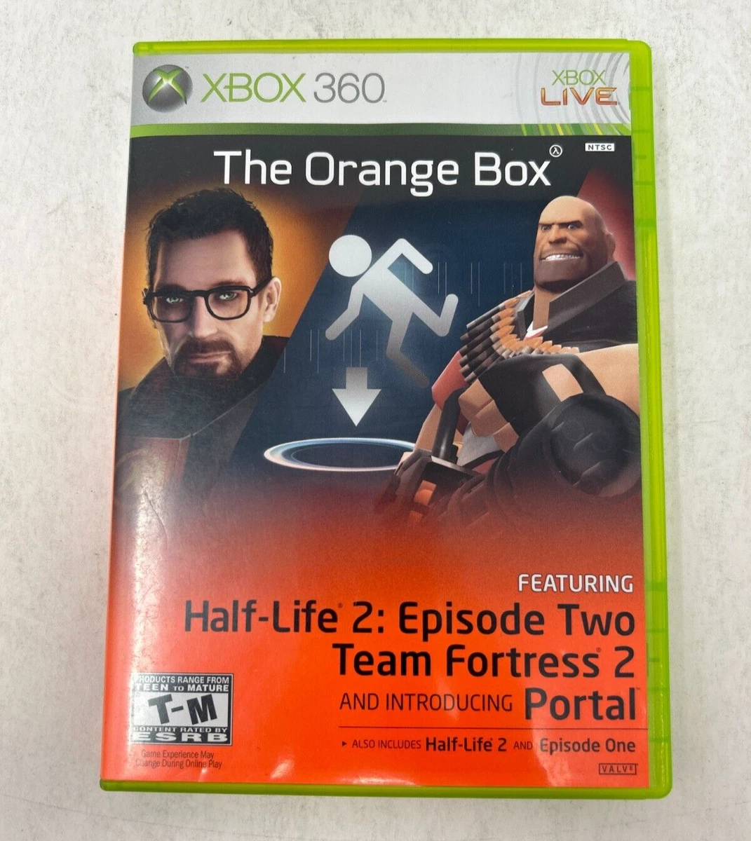 Case and Manual Only NO GAME The Orange Box Xbox 360 Authentic