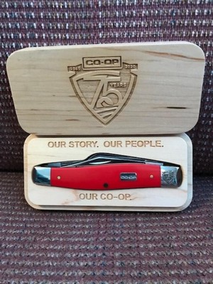 2020 75th Anniv. CO OP Case XX Red Synthetic Smooth Large Stockman Knife 4375 SS