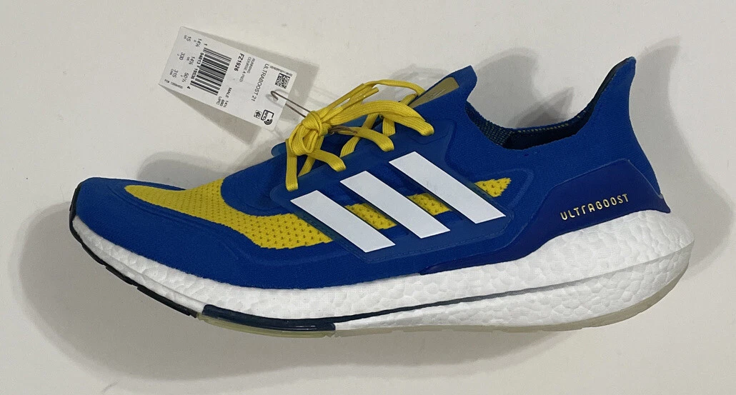 Adidas ultra boost sales blue and yellow