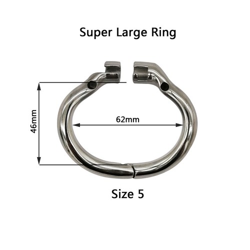 Flachkäfig Edelstahl männliches Keuschheitsgerät kleiner positiver Käfig Anti-Off-Ring - Bild 15 von 23